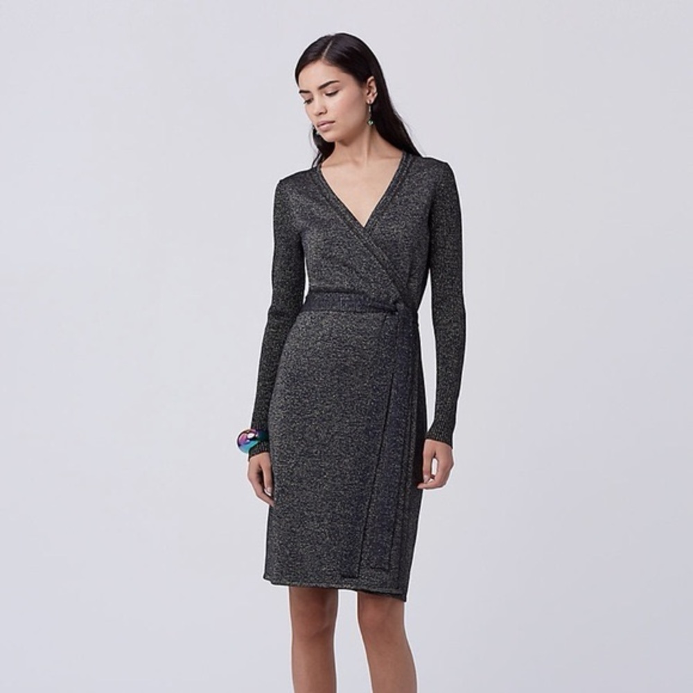 NWT $498 Diane Von Furstenberg Evelyn wrap dress